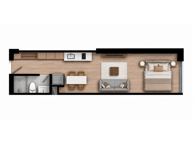 Apartaestudio en venta en Chapinero Alto, Bogotá, 30 m² · foto 12 de 12