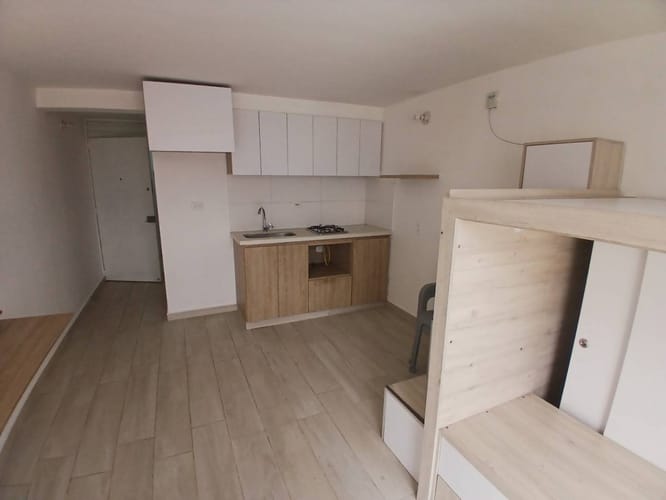 Apartamento de 1 alcoba en venta en Paloquemao, Bogotá, 20 m² · foto 3 de 17