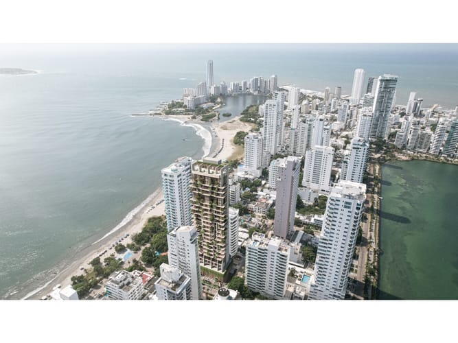 Apartamento de 1 alcoba en venta en Castillogrande, Cartagena, 60 m² · foto 2 de 10