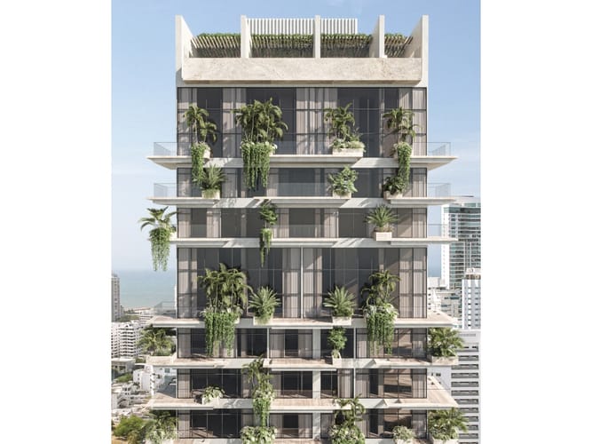 Apartamento de 1 alcoba en venta en Castillogrande, Cartagena, 60 m² · foto 4 de 10