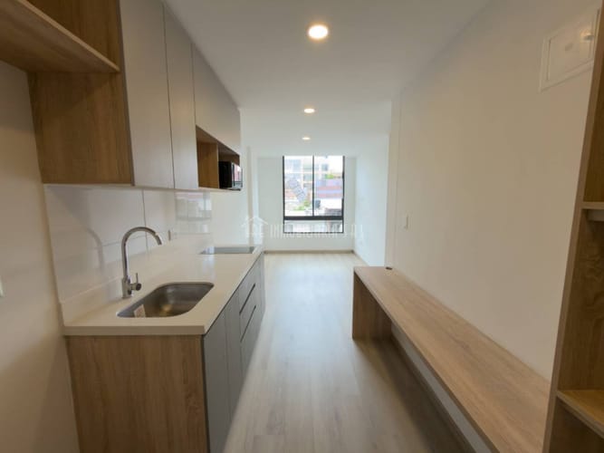 Apartaestudio en arriendo en Quinta Paredes, Bogotá, 22 m² · foto 1 de 20