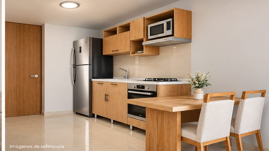 Apartamento de 2 alcobas en venta en Alcaravanes, Marinilla, 43 m² · foto 6 de 6