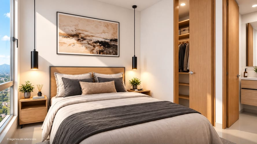 Apartamento de 2 alcobas en venta en Alcaravanes, Marinilla, 43 m² · foto 2 de 6