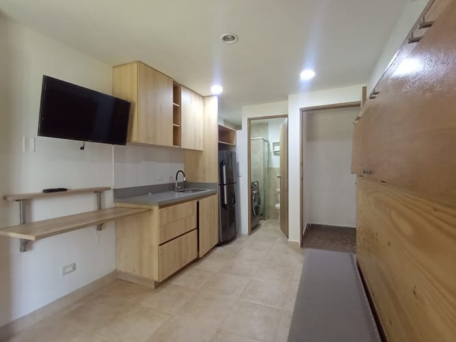 Apartamento de 1 alcoba en arriendo en Laureles, Medellín, 25 m² · foto 6 de 14