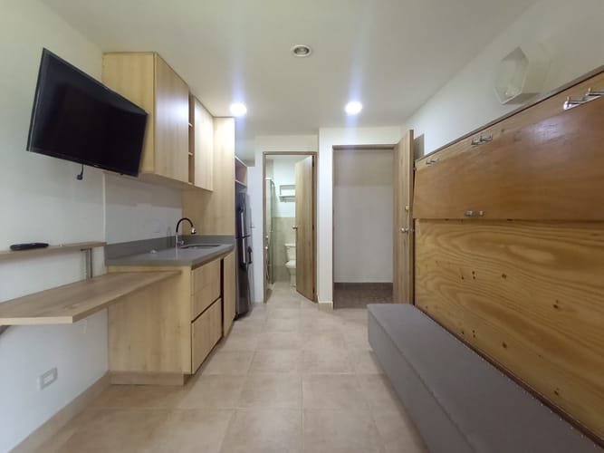 Apartamento de 1 alcoba en arriendo en Laureles, Medellín, 25 m² · foto 7 de 14