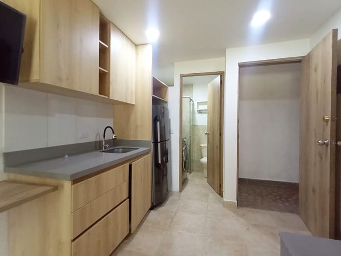 Apartamento de 1 alcoba en arriendo en Laureles, Medellín, 25 m² · foto 10 de 14