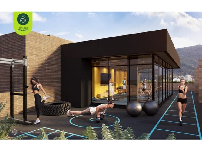 Apartamento de 1 alcoba en venta en Chico Norte, Bogotá, 37 m² · foto 5 de 7