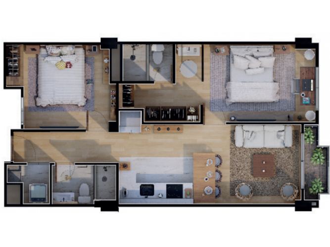 Apartamento de 2 alcobas en venta en Chapinero, Bogotá, 67 m² · foto 2 de 12