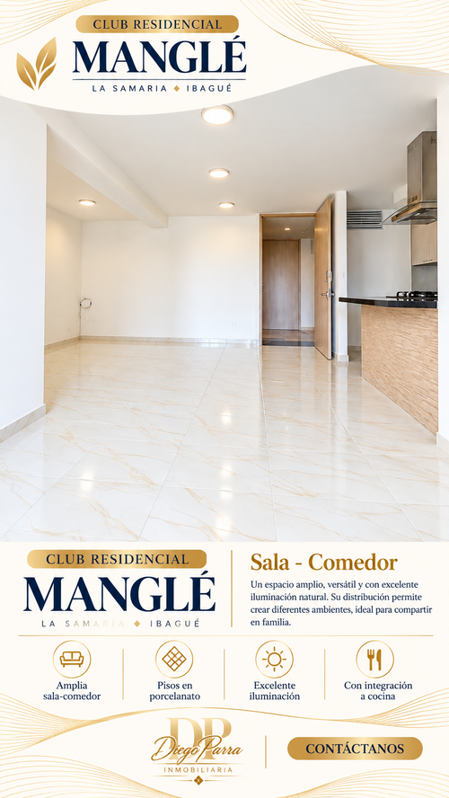 Apartamento de 3 alcobas en venta en La Samaria, Ibagué, 92 m² · foto 2 de 24