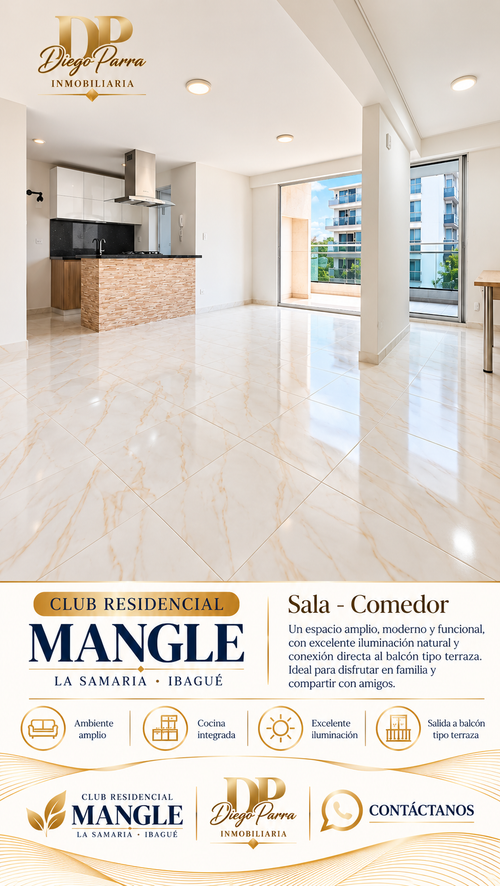Apartamento de 3 alcobas en venta en La Samaria, Ibagué, 92 m² · foto 6 de 24