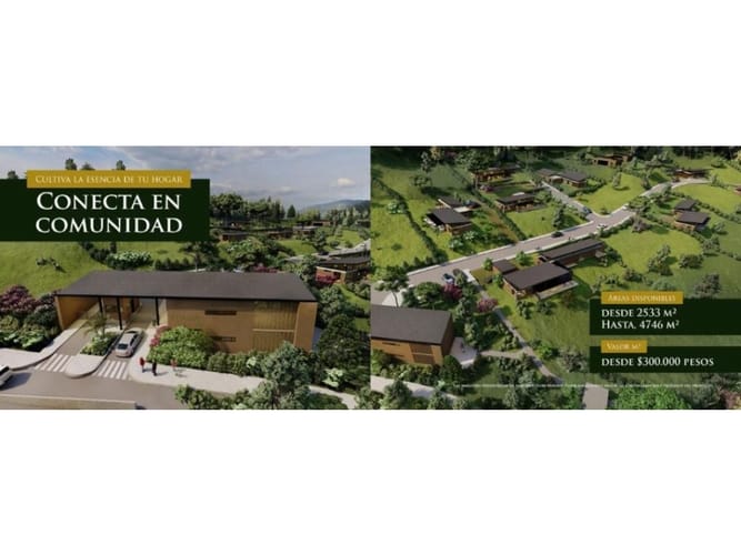 Lote en venta en Llano Grande, Rionegro, 2321 m² · foto 3 de 4