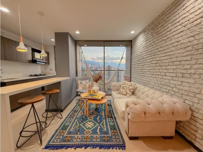 Apartamento de 2 alcobas en arriendo en Las Palmas, Rionegro, 72 m² · foto 1 de 12