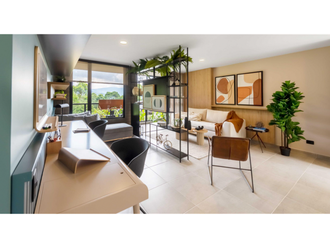 Apartamento de 2 alcobas en venta en El Porvenir, Envigado, 74 m² · foto 3 de 9