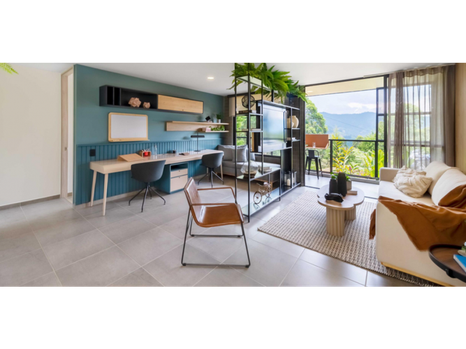 Apartamento de 2 alcobas en venta en El Porvenir, Envigado, 74 m² · foto 4 de 9