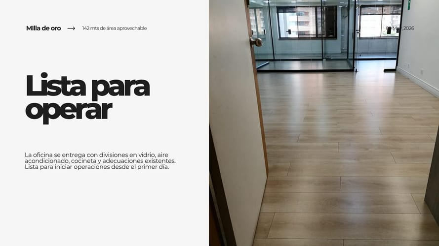 Oficina en venta en Milla De Oro, Medellín, 142 m² · foto 7 de 9