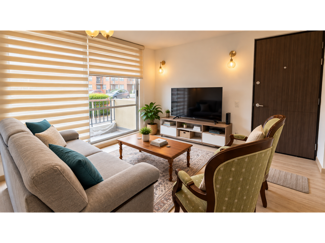 Apartamento de 3 alcobas en venta en La Estancia, Madrid, 57 m² · foto 2 de 16