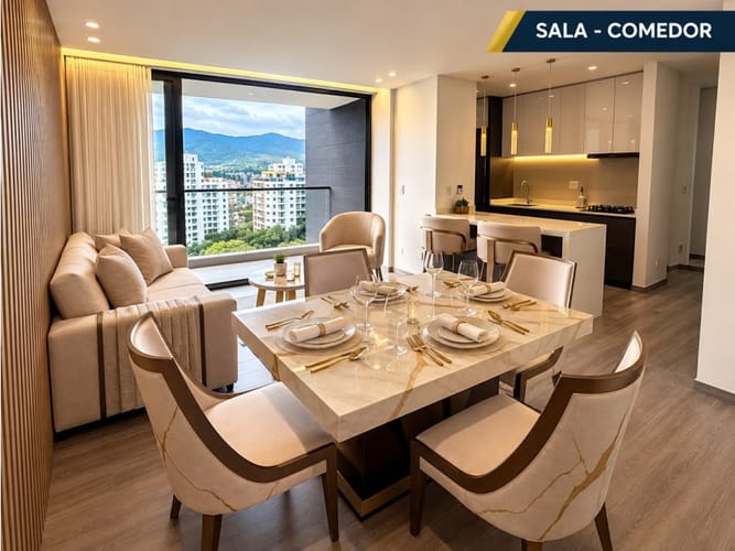 Apartamento de 3 alcobas en venta en Pinares, Pereira, 98 m² · foto 2 de 7