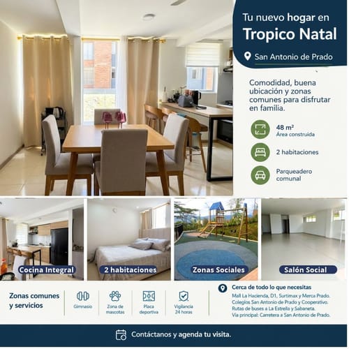 Apartamento de 2 alcobas en venta en San Antonio De Prado, Medellín, 48 m² · foto 14 de 14
