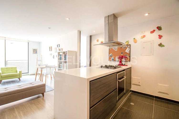 Apartamento de 1 alcoba en venta en Santa Paula, Bogotá, 54 m² · foto 4 de 12