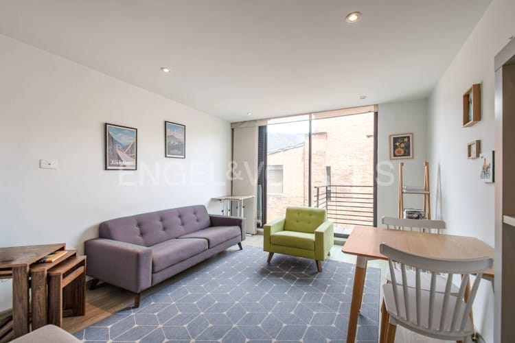 Apartamento de 1 alcoba en venta en Santa Paula, Bogotá, 54 m² · foto 2 de 12