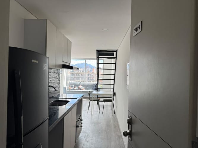 Apartamento de 1 alcoba en arriendo en Chapinero, Bogotá, 30 m² · foto 2 de 15