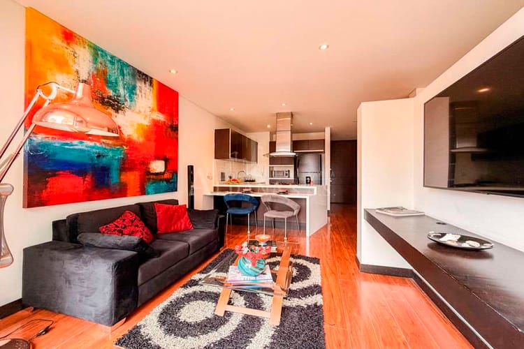 Apartamento de 1 alcoba en arriendo en Chico Norte, Bogotá, 53 m² · foto 2 de 10
