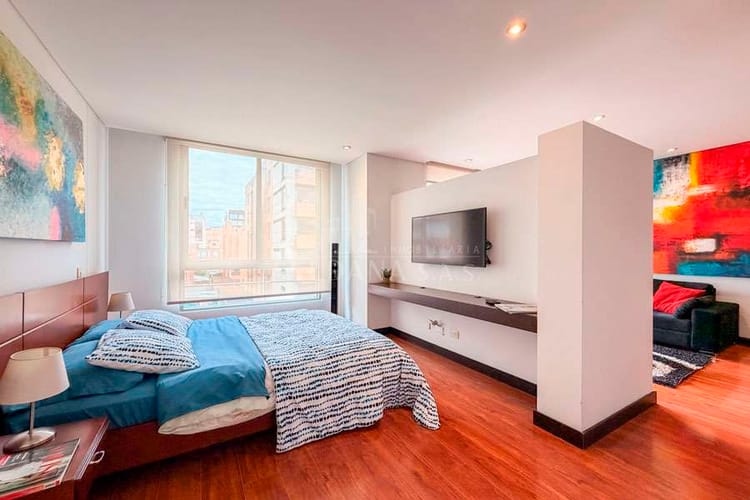 Apartamento de 1 alcoba en arriendo en Chico Norte, Bogotá, 53 m² · foto 5 de 10