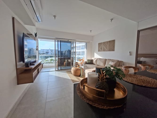 Apartamento de 2 alcobas en venta en Serena Del Mar, Cartagena, 62 m² · foto 6 de 11