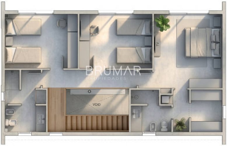 Casa alquiler anual 3 dormitorios Golf sin muebles · Foto 8