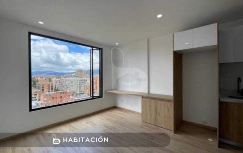 Apartaestudio en arriendo en Chico Norte, Bogotá, 24 m² · foto 4 de 7