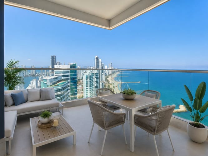 Apartamento de 2 alcobas en venta en Bocagrande, Cartagena, 97 m² · foto 2 de 24