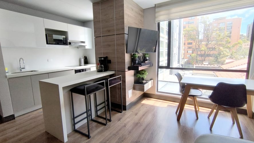 Apartamento de 1 alcoba en venta en Chico, Bogotá, 43 m² · foto 6 de 17