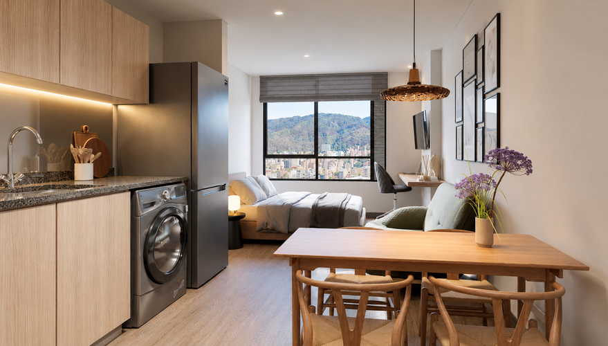 Apartaestudio en venta en Chapinero, Bogotá, 25 m² · foto 11 de 12