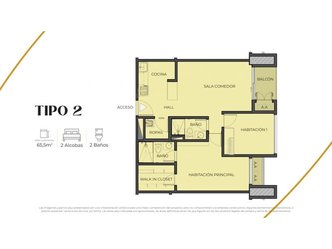 Apartamento de 2 alcobas en venta en San Salvador, Barranquilla, 65 m² · foto 14 de 14
