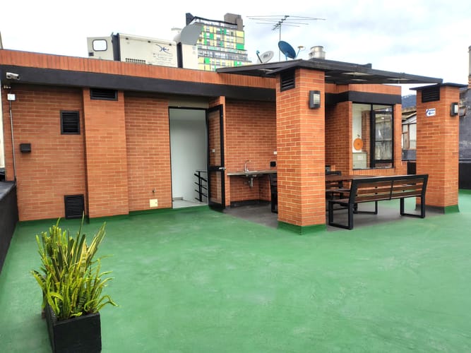 Apartaestudio en arriendo en Chapinero, Bogotá, 27 m² · foto 9 de 10
