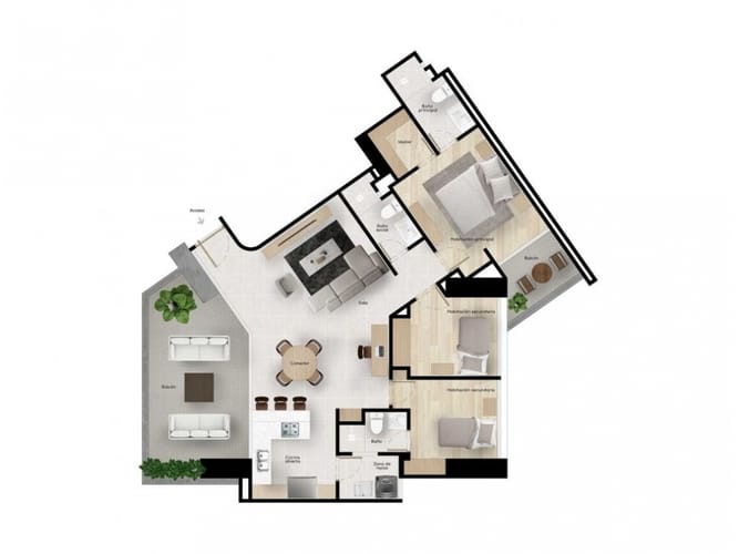 Apartamento de 3 alcobas en arriendo en El Poblado, Medellín, 105 m² · foto 23 de 24