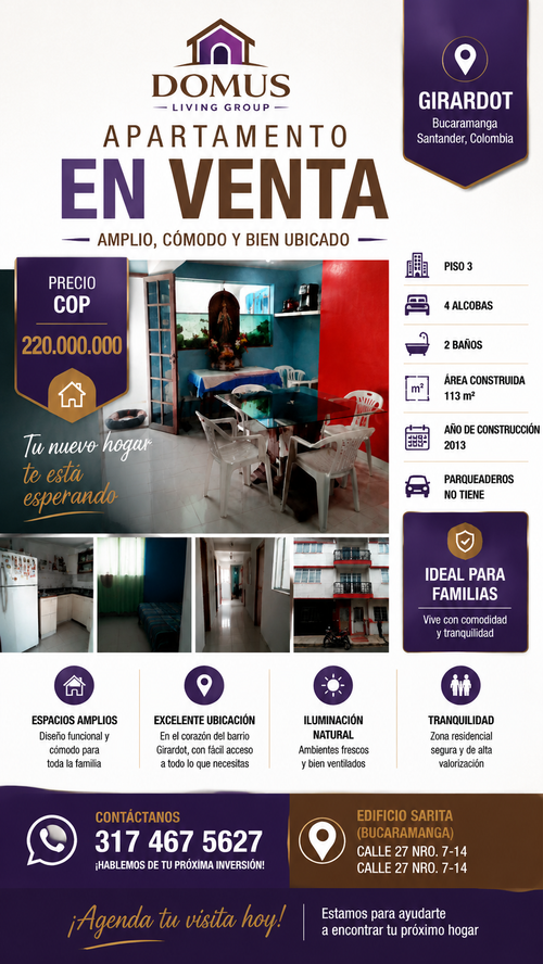 Apartamento de 4 alcobas en venta en 12 De Octubre, Bucaramanga, 113 m² · foto 20 de 20