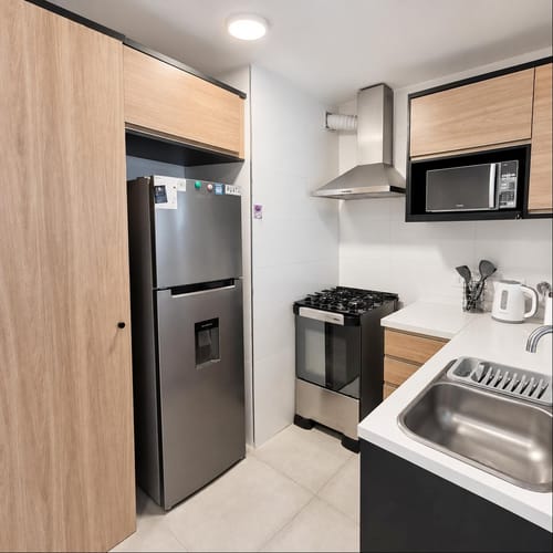Apartamento de 1 dormitorio amueblado con garage · Foto 6