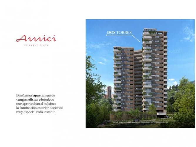 Apartamento de 3 alcobas en venta en Lalinde, Medellín, 110 m² · foto 1 de 9