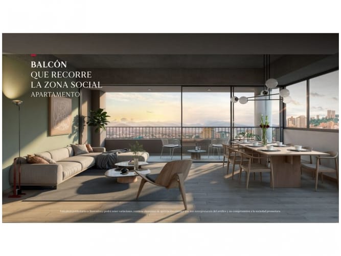 Apartamento de 3 alcobas en venta en Lalinde, Medellín, 110 m² · foto 7 de 9