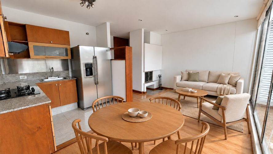 Apartamento de 1 alcoba en arriendo en Chicó Navarra, Bogotá, 130 m² · foto 3 de 15