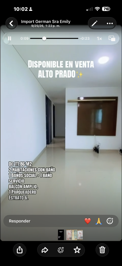 Apartamento de 2 alcobas en venta en Altos Del Prado, Barranquilla, 112 m² · foto 5 de 5