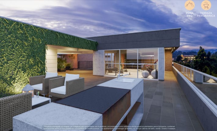 Apartamento de 3 alcobas en arriendo en Rionegro, 59 m² · foto 7 de 22