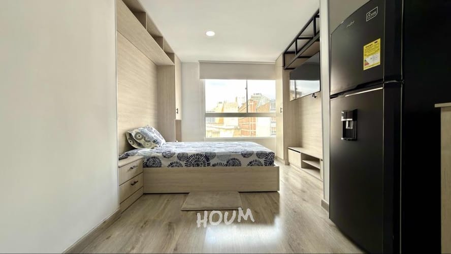 Apartamento de 1 alcoba en arriendo en La Veracruz, Bogotá, 25 m² · foto 2 de 17
