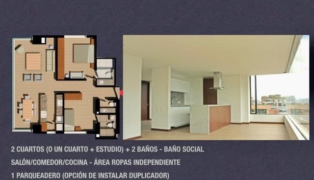 Apartamento de 2 alcobas en arriendo en El Virrey, Bogotá, 86 m² · foto 8 de 8