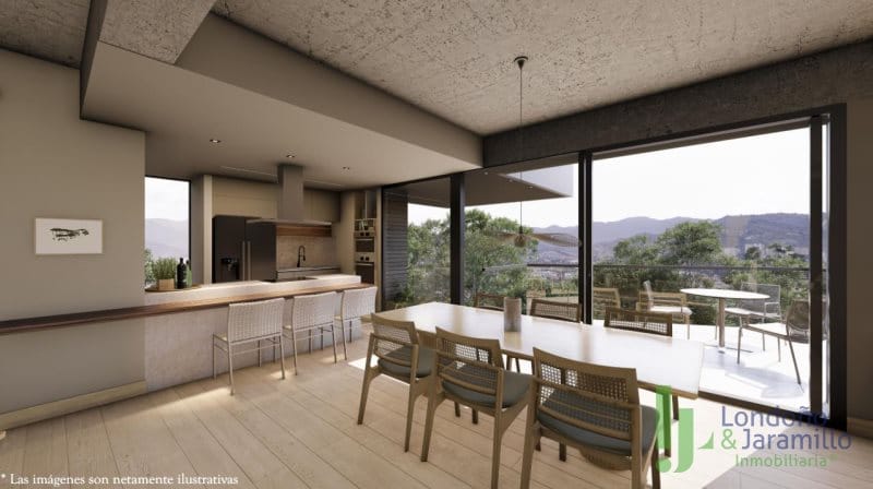 Apartamento de 2 alcobas en venta en Castropol, Medellín, 150 m² · foto 3 de 4