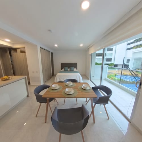 Apartamento de 1 alcoba en arriendo en Serena Del Mar, Cartagena, 40 m² · foto 2 de 18