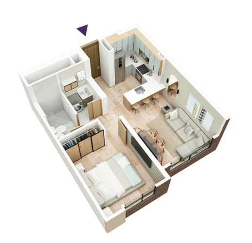 Apartaestudio en venta en La Floresta, Bogotá, 38 m² · foto 2 de 14