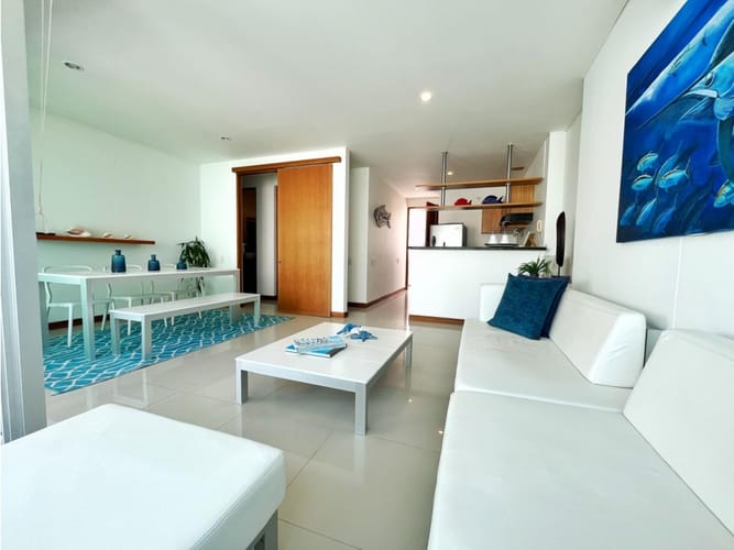 Apartamento de 2 alcobas en arriendo en Castillogrande, Cartagena, 104 m² · foto 3 de 12