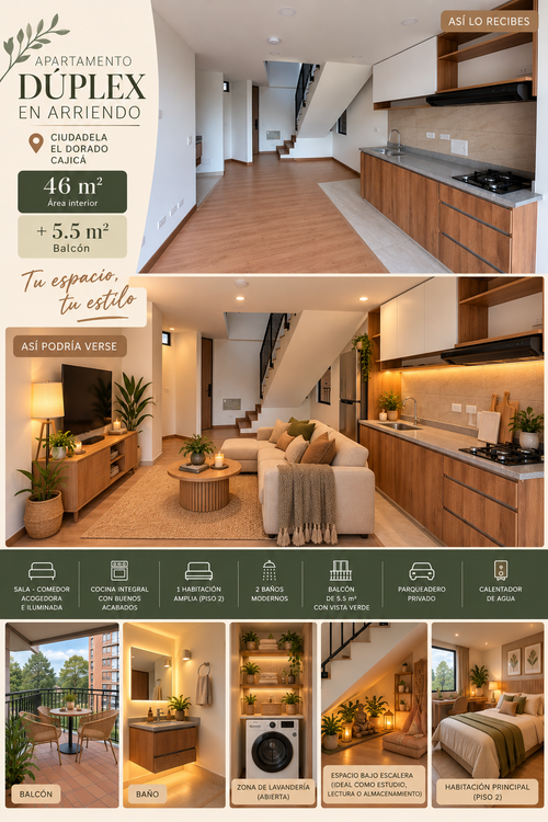 Apartaestudio en arriendo en Centro, Cajicá, 51 m² · foto 11 de 13
